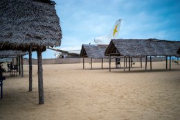 Abandoned-aircraft;-Airplane-wreck;-Barakah;-Beach;-Beach-café;-Beach-shelter;-Benin;-Cadjéhoun-Beach;-Cotonou;-Cotonou-airport;-Fishing-shore-road;-Gulf-of-Guinea;-Kaleidos;-Kaleidos-images;-La-parole-à-limage;-Lockheed-L-1011;-Maquis;-Tarek-Charara;-Thatched-roof;-TriStar;-West-Africa
